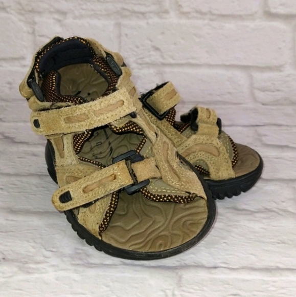 Kid Connection Shoes Kid Connection Toddler Boys Velcro Tan Suede